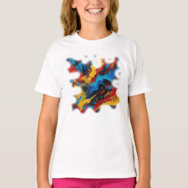 Camiseta Feminina Juvenil Básica Arte Expressão T-Shirt