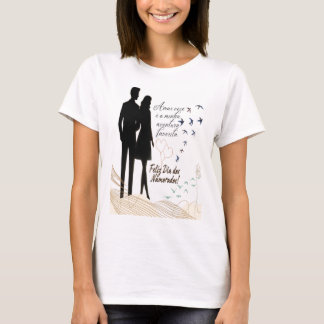 Camiseta feminina, namorados T-Shirt