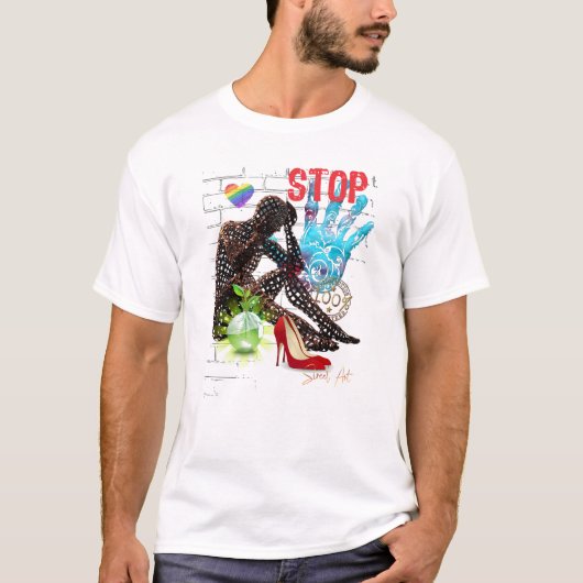 Camiseta Graffiti Stop T-Shirt (Vorderseite)