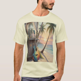 Camiseta guitarra en la playa T-Shirt