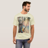 Camiseta guitarra en la playa  T-Shirt (Vorne ganz)