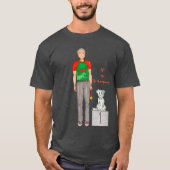 Camiseta Hombre con su perro ganando medalla  T-Shirt (Vorderseite)