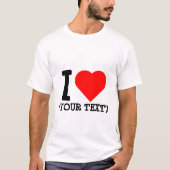Camiseta I LOVE reutilizable T-Shirt (Vorderseite)