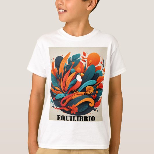 Camiseta Infantil Arte Simbólico Equilibrio T-Shirt (Vorderseite)