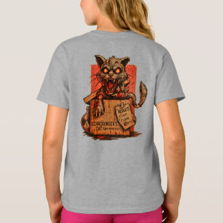 Camiseta Infantil Schrodinger's Zombie Cat - Back T-Shirt