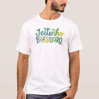 Camiseta Jeitinho Brasileiro - Estampa Colorida Br T-Shirt