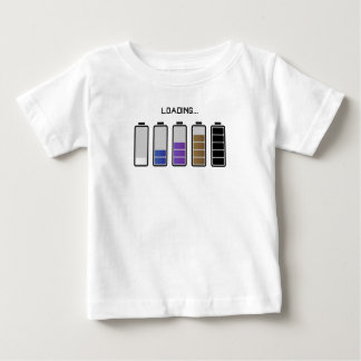 camiseta jiu jitsu baterias carregando baby t-shirt