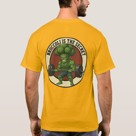 Camiseta Masc. Broccoli is the Secret - Back T-Shirt (Rückseite)