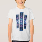 Camiseta Masc Juvenil Básica Fractal Geometrico-1 Tri-Blend Shirt (Vorderseite)