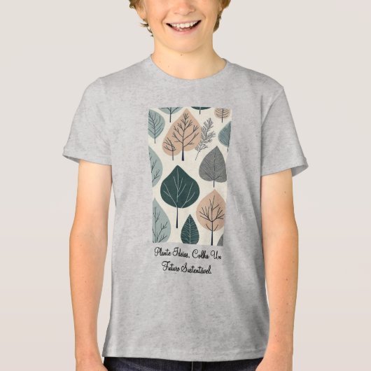 Camiseta Masc Juvenil Básica Raízes do Futuro-2 Tri-Blend Shirt (Vorderseite)