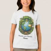 Camiseta Masc Juvenil Básica Raízes do Mundo-1 Tri-Blend Shirt (Vorderseite)