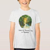 Camiseta Masc Juvenil Básica Reflexos da Terra-2 Tri-Blend Shirt (Vorderseite)