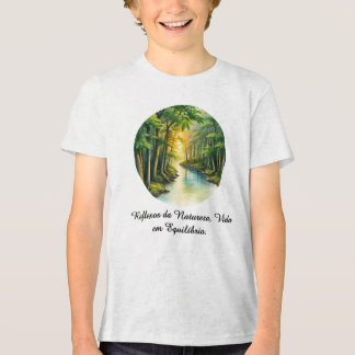 Camiseta Masc Juvenil Básica Reflexos da Terra-2 Tri-Blend Shirt