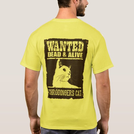 Camiseta Masc. Schrodinger's Cat - Light - Back T-Shirt (Rückseite)