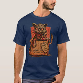 Camiseta Masc. Schrodinger's Zombie Cat - Front T-Shirt