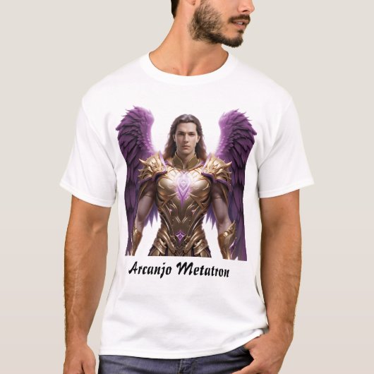 Camiseta Masculina Básica Arcanjo Metatron T-Shirt (Vorderseite)
