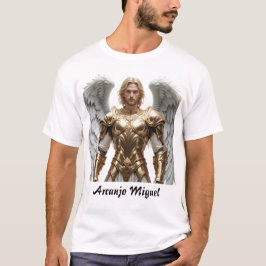 Camiseta Masculina Básica Arcanjo Miguel T-Shirt