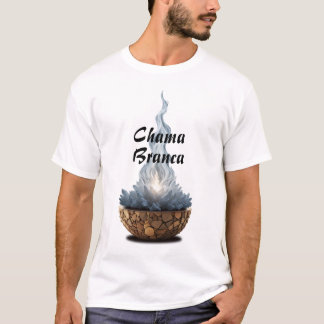 Camiseta Masculina Básica Chama Sagrada-4 T-Shirt