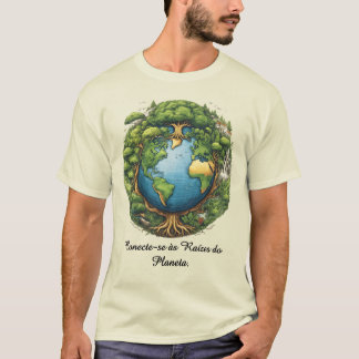 Camiseta Masculina Básica Raízes do Mundo-1 T-Shirt