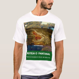 Camiseta Masculina Básica Via Pantanal Jacaré T-Shirt