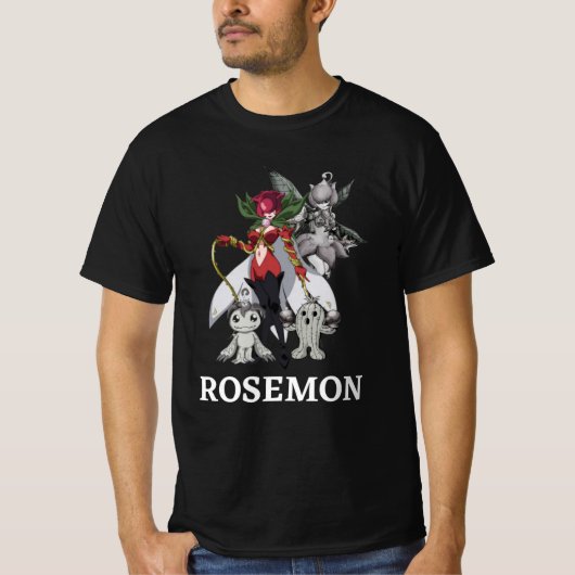 Camiseta Masculina Digimon Tri Rosemon T-Shirt (Vorderseite)