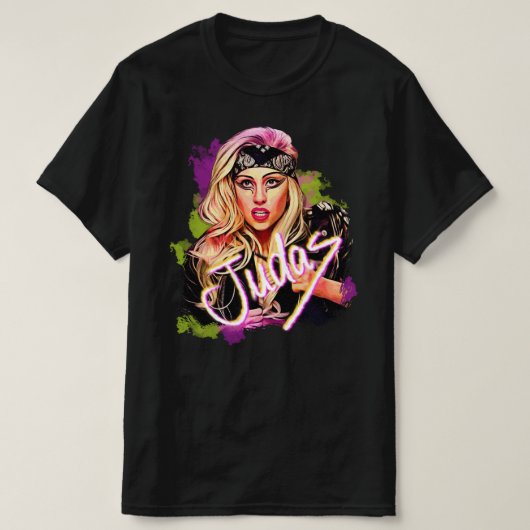 Camiseta Masculina Judas Lady Gaga T-Shirt (Design vorne)