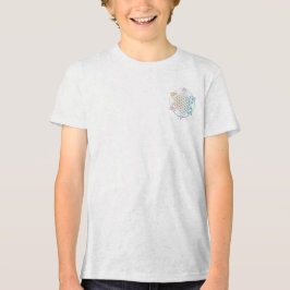 Camiseta Masculina Juvenil Básica Flôr da Vida-9 Tri-Blend Shirt