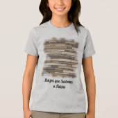 Camiseta Masculina Juvenil Básica Madeira Viva Tri-Blend Shirt (Vorderseite)