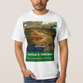  Camiseta Masculina Value Via Pantanal Jacaré T-Shirt