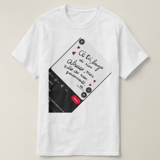 Camiseta Masculino gola canoa simples T-Shirt (Design vorne)