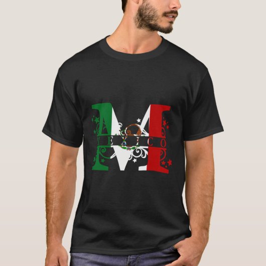 Camiseta Mexico Con Bandera Orgullo Mexicano Mexic T-Shirt (Vorderseite)