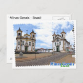 Camiseta Minas Gerais Brasil Postkarte (Vorne/Hinten)