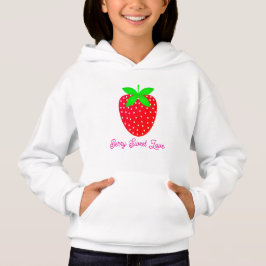camiseta moletom infantil estampa morango hoodie
