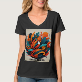 Camiseta Mujer Arte Simbólico de Equilibrio T-Shirt