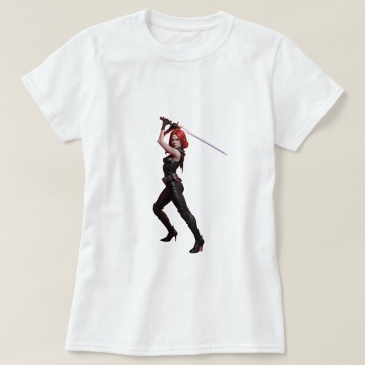 Camiseta mulher lutadora T-Shirt (Design vorne)