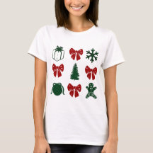Camiseta navideña coquette