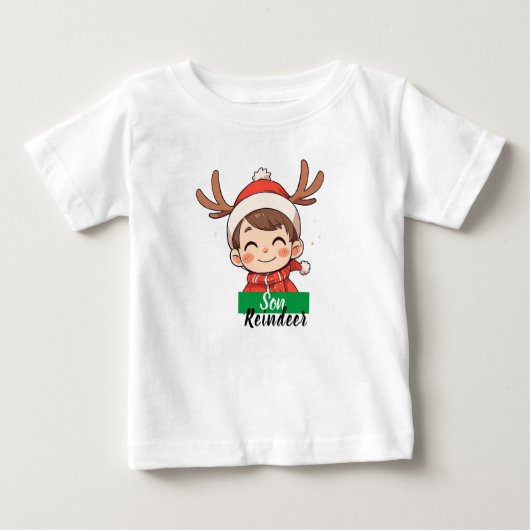 Camiseta navideña personalizada baby t-shirt (Vorderseite)