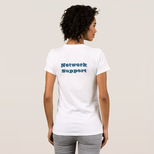 Camiseta network support T-Shirt (Schwarz voll)