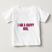 Camiseta Niña Feliz Sonriente Diseño Infantil Baby T-shirt (Vorderseite)