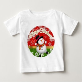  Camiseta para Bebês em Jersey Fina-Natal Baby T-shirt