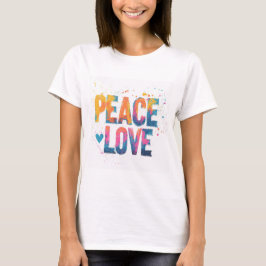 Camiseta Peace and Love T-Shirt