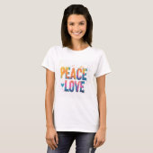 Camiseta Peace and Love T-Shirt (Vorne ganz)