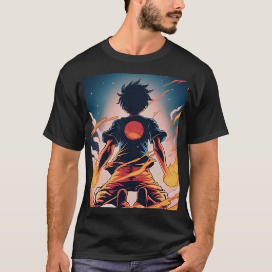 Camiseta personalizada, Luffy! One Piece  T-Shirt (Vorderseite)
