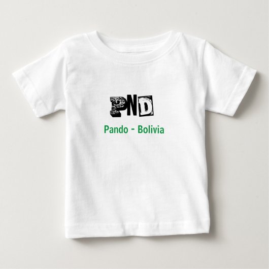 Camiseta PND Pando Bolivia Baby T-shirt (Vorderseite)