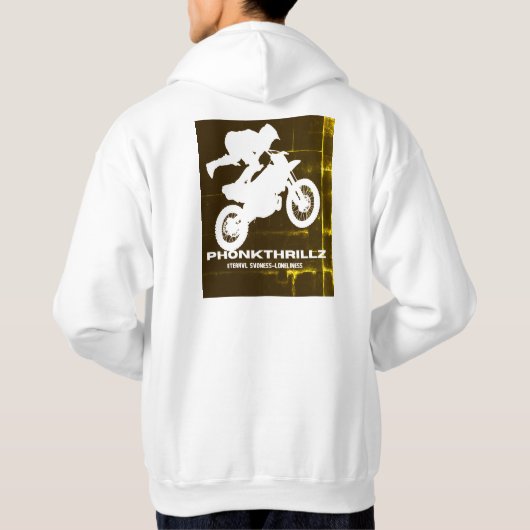 Camiseta, Salto Extremo en Motocross – PhonkThrill Hoodie (Rückseite)