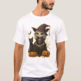 Camiseta (T-shirt) Bruxa dos Gatos T-Shirt