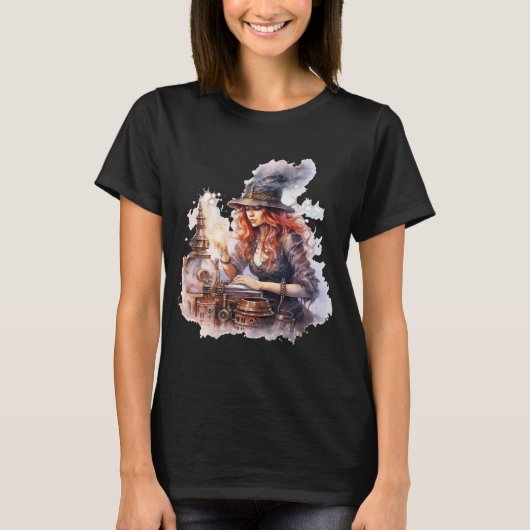 Camiseta (T-shirt) Halloween Steampunk T-Shirt (Vorderseite)