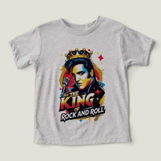 Camiseta The King of Rock and Roll (Design Vorderseite)