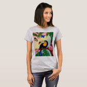 camiseta Tucano tropical e borboletas T-Shirt (Vorne ganz)