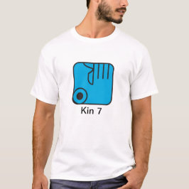 Camiseta Tzolkin Mao Azul Kin 7 T-Shirt